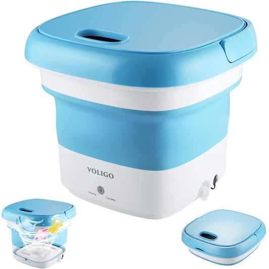 Portable Folding Semi-Automatic Mini Washing Machine for Home & Travel