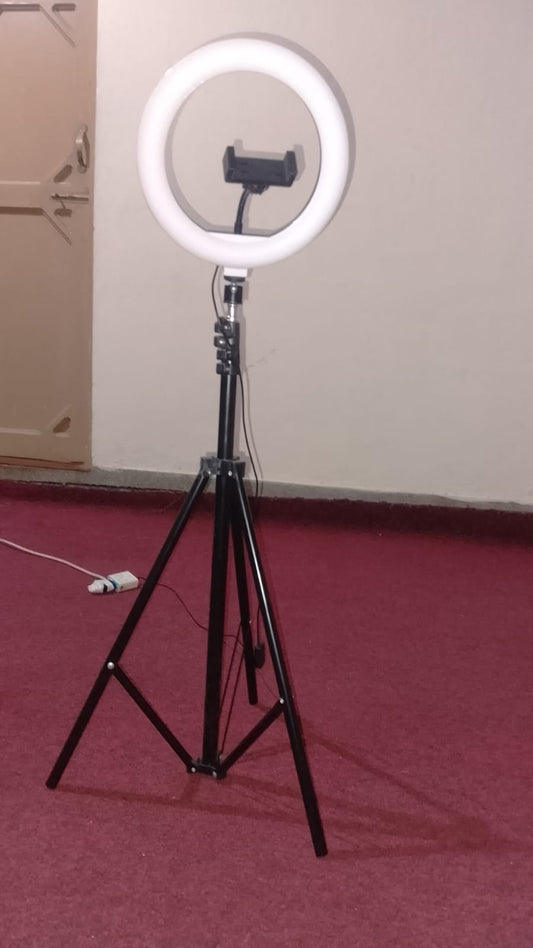 10-Inch LED Ring Light with 7 Feet Adjustable Tripod Stand & Phone Holder