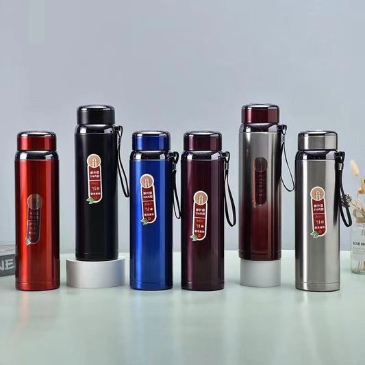 1000ML Stainless Steel Vacuum Insulated Water Bottle & Thermos Flask