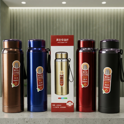 1000ML Stainless Steel Vacuum Insulated Water Bottle & Thermos Flask