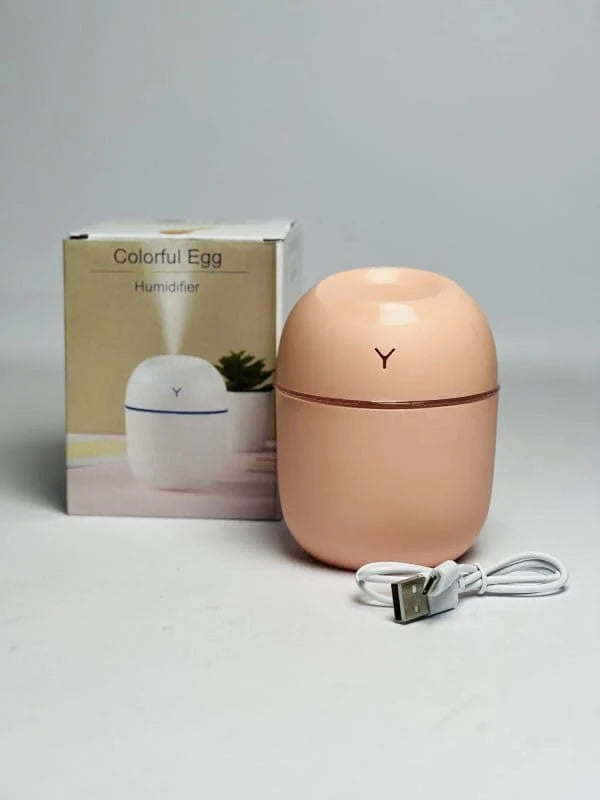 Mini Cute Portable Air Humidifier with RGB Night Light – 220ml