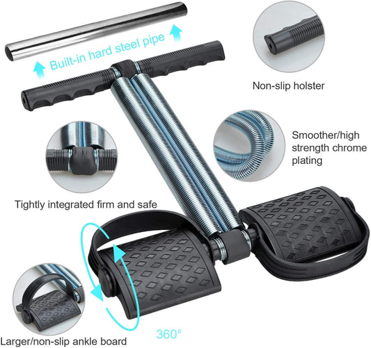 High-Quality Double Spring Tummy Trimmer – Heavy-Duty Resistance Trainer for Home Workout